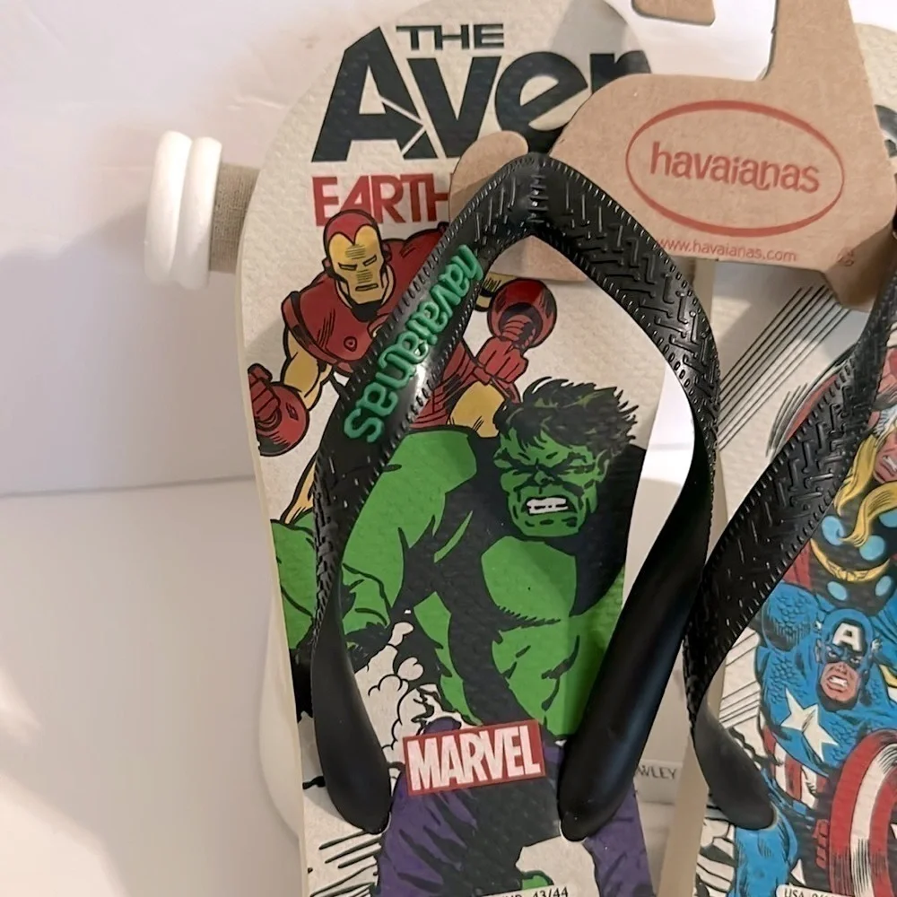 Havaianas Men's AVENGERS Flip-Flop, Beige, 9/10 US IR41/42 EU NWT